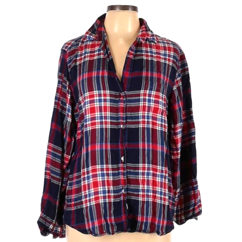 EUC Grayson The Hero Plaid Long Sleeve Button Down Shirt Size 4